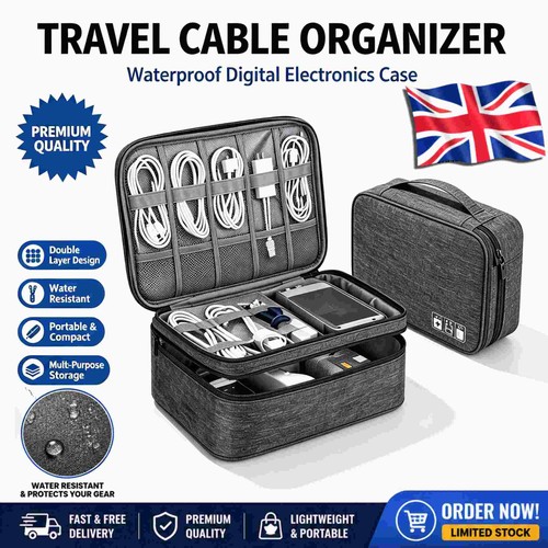 Travel cable organizer bag - cable,