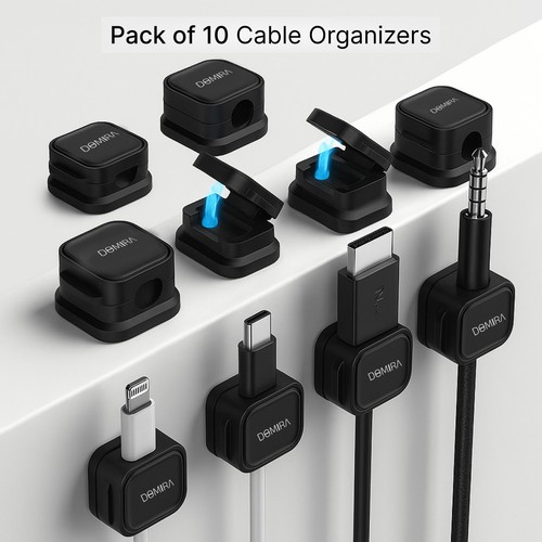 10pk cable holder magnetic - 10pk,