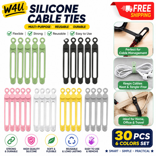 Silicone cable ties - silicone, cord