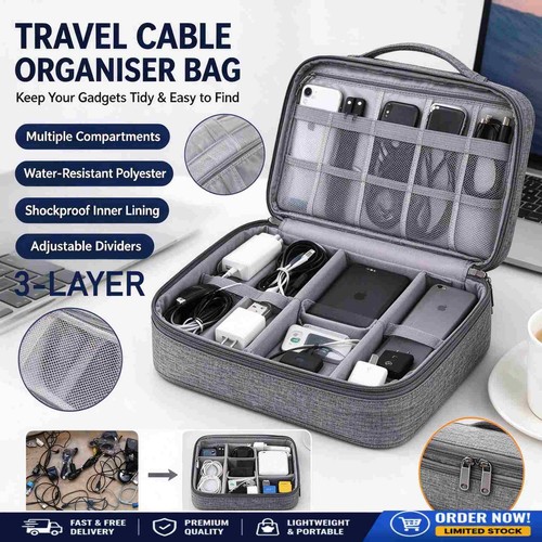 Cable organizer bag electronic - cable,