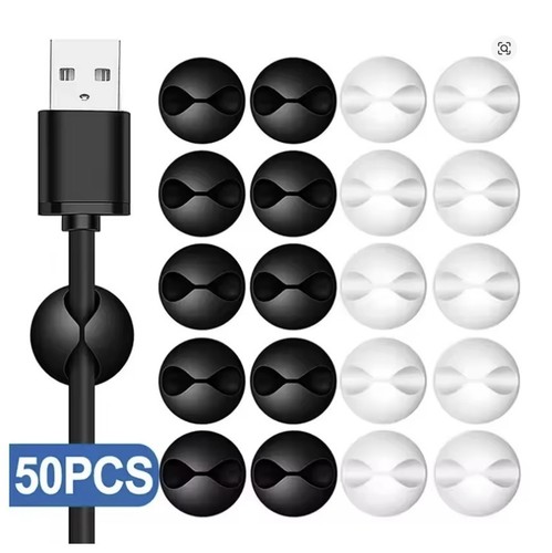 Mini cable clips 50 - cable, 5