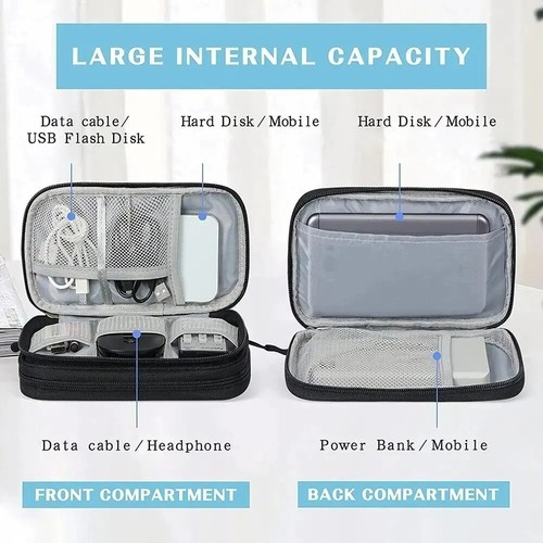 Travel cable organizer bag - cable,