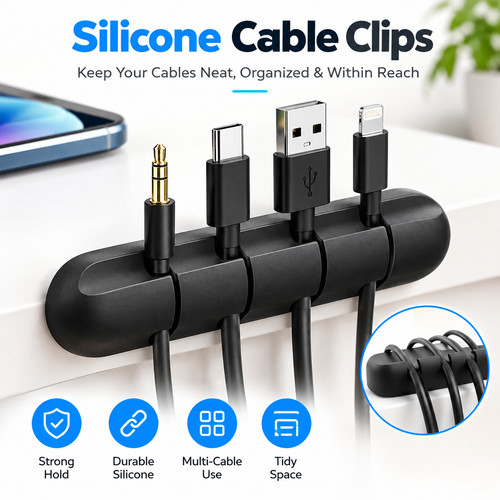 Silicone cable clips wire - silicone,