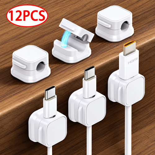 Magnetic cable clips adhesive - clips,