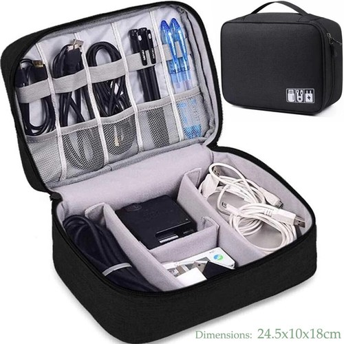 Travel cable organizer bag - cable,